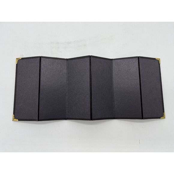 Japanese Folding Screen Seasonal Flowers Birds and Cherry Blossoms 14.6 x 5.5 in - Picture 4 of 4